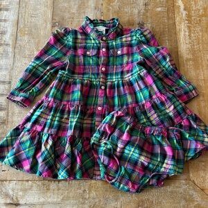 Ralph Lauren Plaid Dress with Bloomers 18m